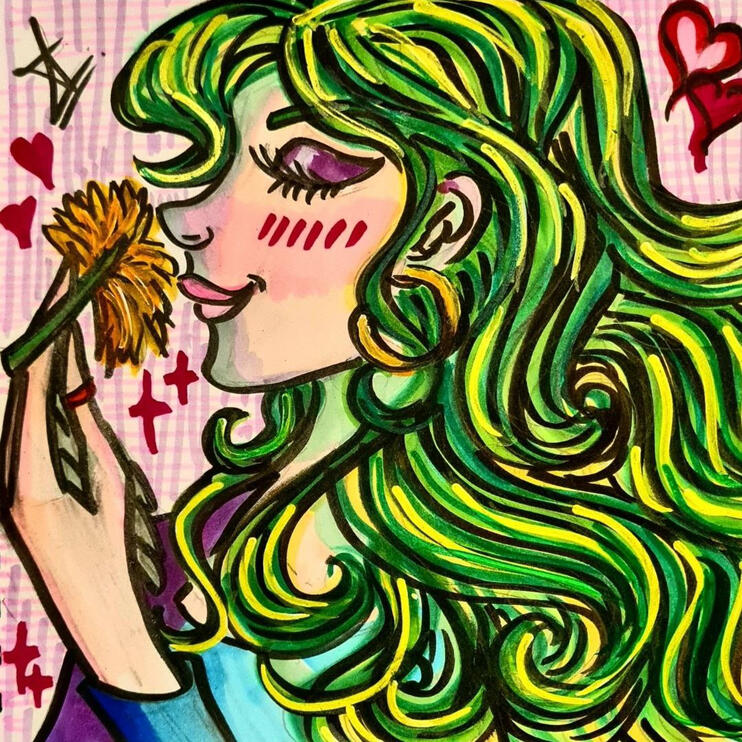 Smelling Flowers Click for more...